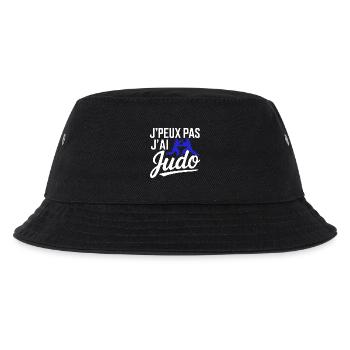 Ich kann nicht, ich kann Judo haben - Kinder Bucket Hat - Schwarz - Vorne
