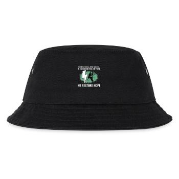 Lineman Storm Wind Rain Hope Power Restoration - Kids’ Bucket Hat - black - Front
