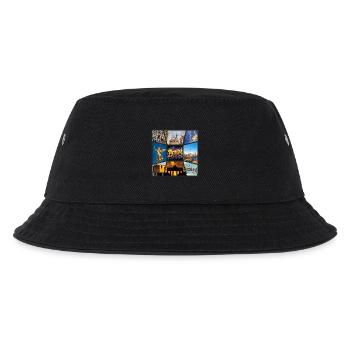 Berlin Skyline City Germany Collage Graffiti - Kids’ Bucket Hat - black - Front