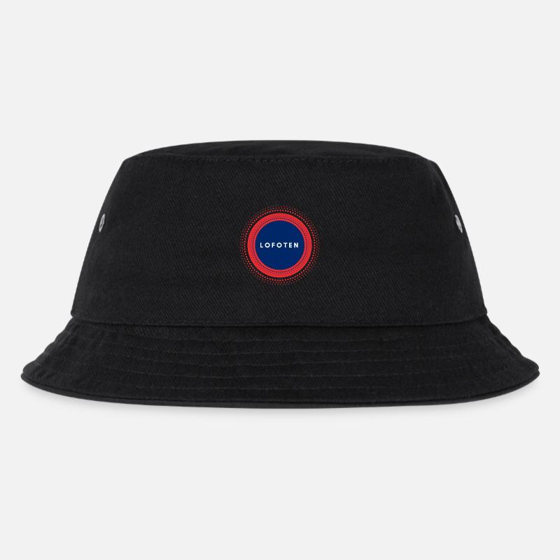 Lofoten Norwegen - Kinder Bucket Hat - Schwarz