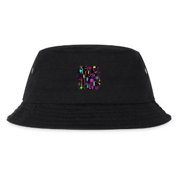 Couleurs néon Coloré Style créatif Lueur - Bob Enfant - noir - Devant