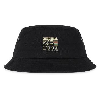 April 1992 Geburtstag April 1992 April 1992 - Kinder Bucket Hat - Schwarz - Vorne