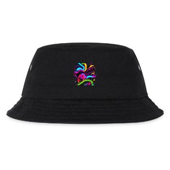 Neon Style 80s Retro Party Color Glow - Kinder Bucket Hat - Schwarz - Vorne