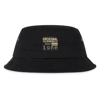 Geburtstagsgeschenk Juni 1966, Geschenk Juni 1966 - Kinder Bucket Hat - Schwarz - Vorne