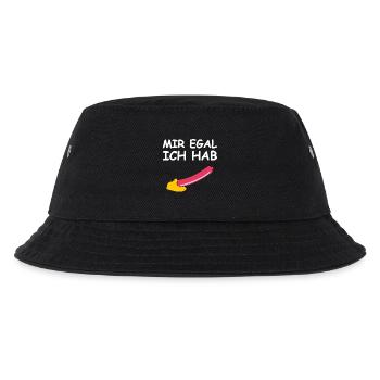 Mir egal ich hab ne Wurst - Kinder Bucket Hat - Schwarz - Vorne