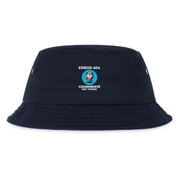 Fragezeichen-Stecknadel – GIS-Fehler "Verlorener Standort" - Kinder Bucket Hat - navy/navy - Vorne