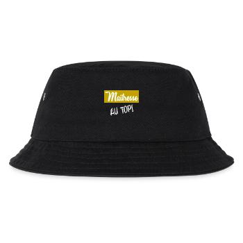 GELIEBTE. VIELEN DANK - Kinder Bucket Hat - Schwarz - Vorne