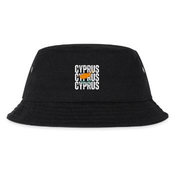 Zypern Flagge, Zypriotischer Stolz - Kinder Bucket Hat - Schwarz - Vorne