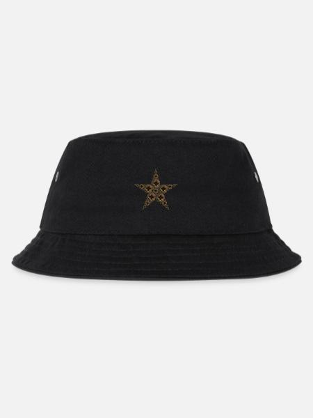 Stern aus Schrauben - Kinder Bucket Hat - Schwarz