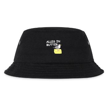 Alles in Butter Möwe - Kinder Bucket Hat - Schwarz - Vorne