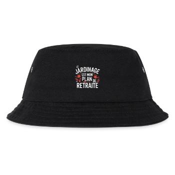 Gartenarbeit Mein Altersvorsorgeplan - Kinder Bucket Hat - Schwarz - Vorne