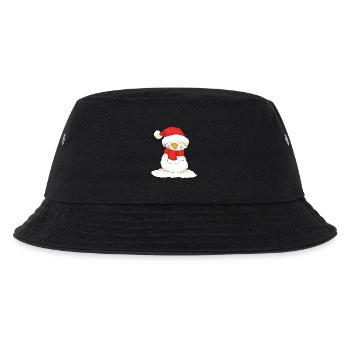Christmas Snowman - Kids’ Bucket Hat - black - Front