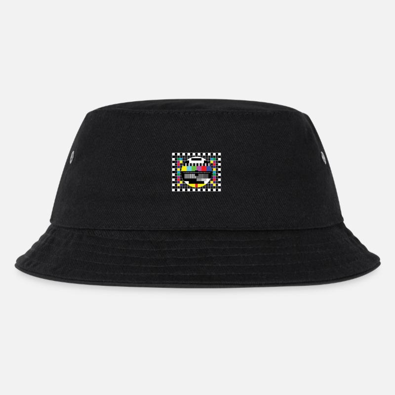 Big Bang Testbild Standbild BBT - Kinder Bucket Hat - Schwarz