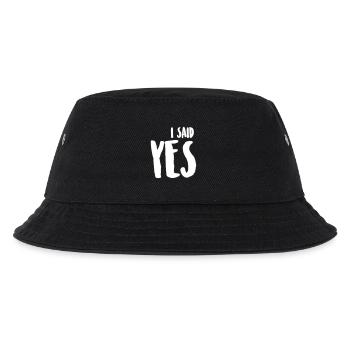 I SAID YES / ICH HABE JA GESAGT - Kinder Bucket Hat - Schwarz - Vorne