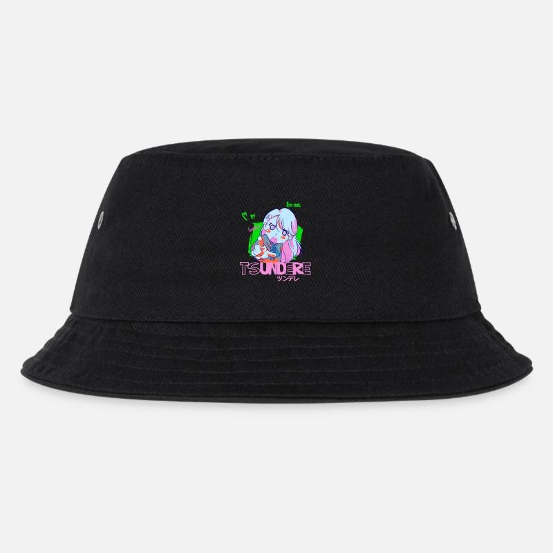 tsundere - Kinder Bucket Hat - Schwarz