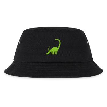 Dinosaurier: Comic Diplodocus - Kinder Bucket Hat - Schwarz - Vorne