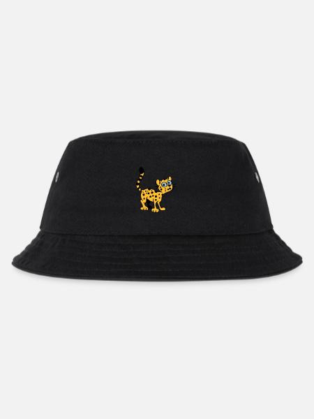 Baby Leopard - Kids’ Bucket Hat - black