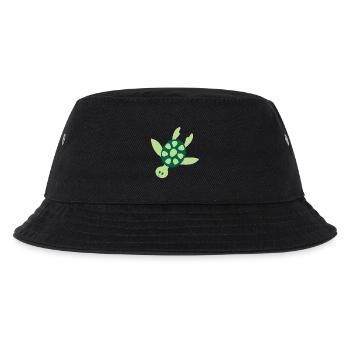 Kunterbunte Meeresschildkröte - Kinder Bucket Hat - Schwarz - Vorne