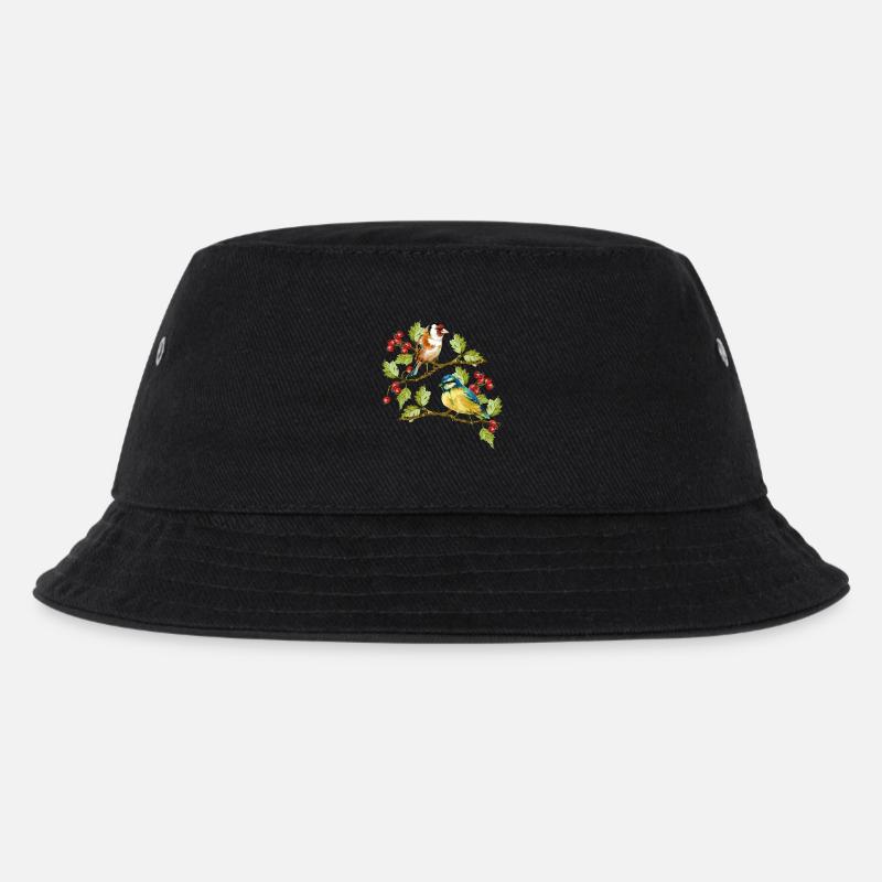 Vögel - Kinder Bucket Hat - Schwarz