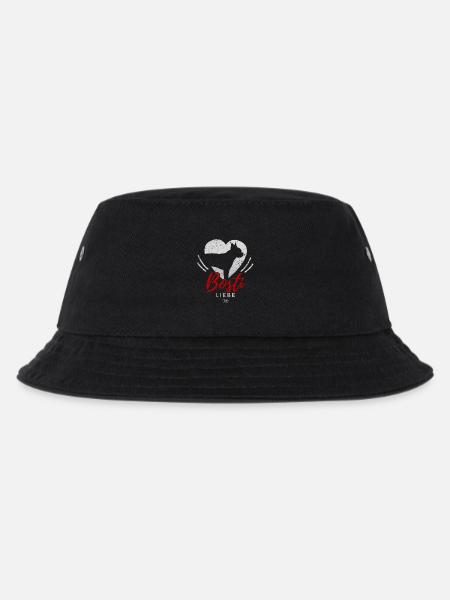 Boston Terrier mit Herz - Kinder Bucket Hat - Schwarz