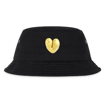 Potato heart - Kids’ Bucket Hat - black - Front
