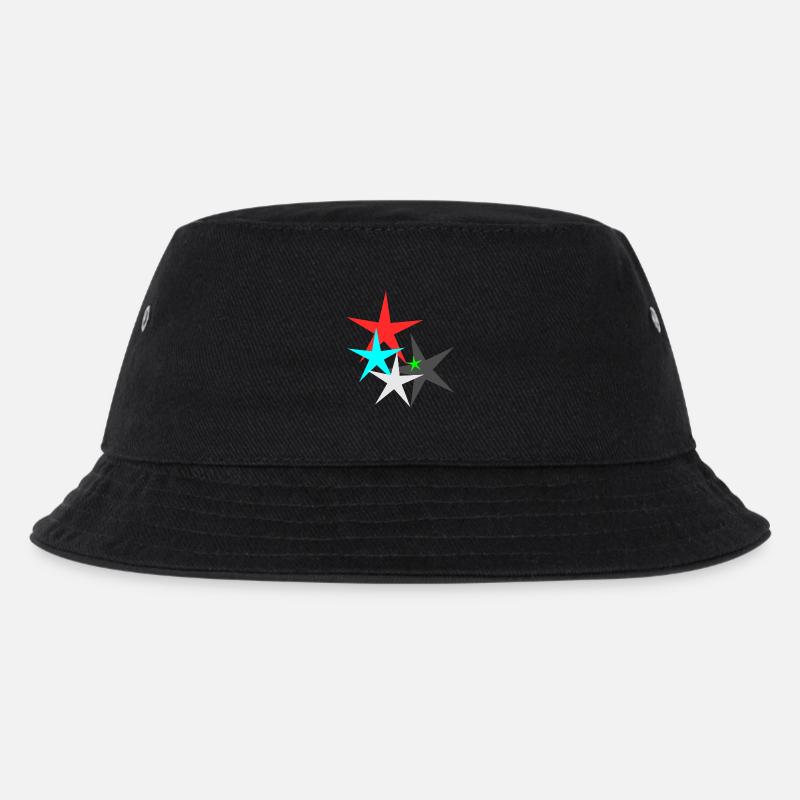 Star Star - Kinder Bucket Hat - Schwarz