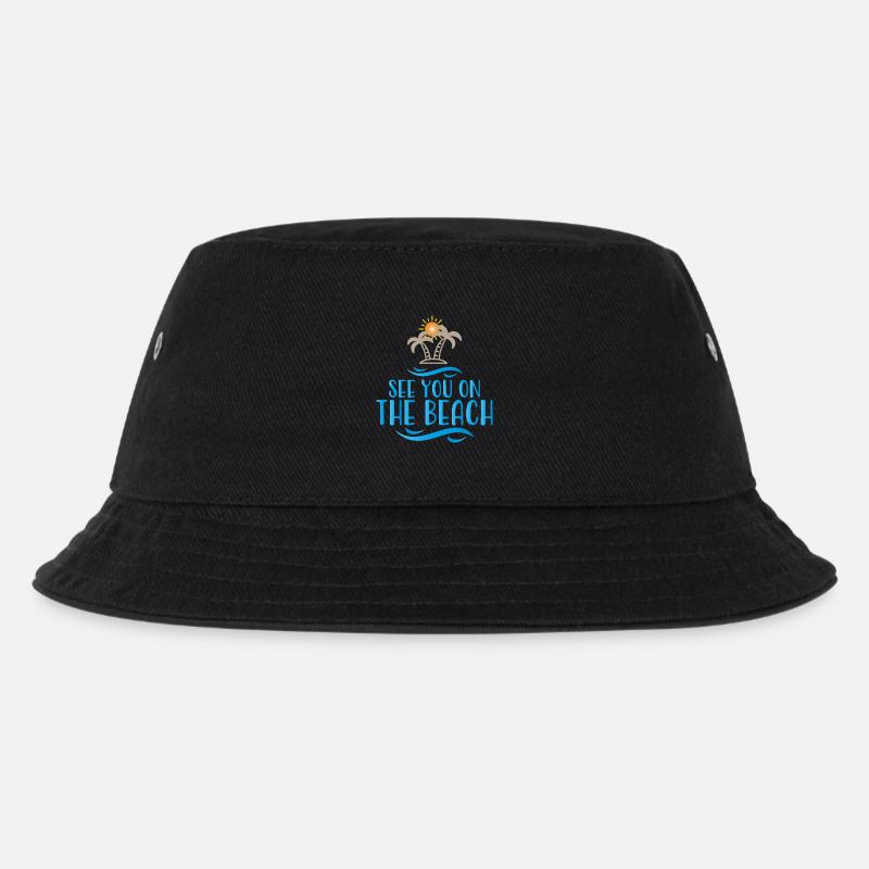 Beach - Kids’ Bucket Hat - black