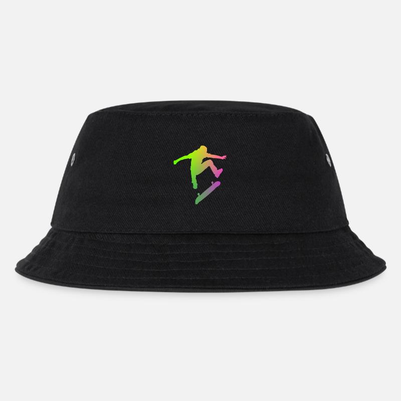 Skater - Kinder Bucket Hat - Schwarz