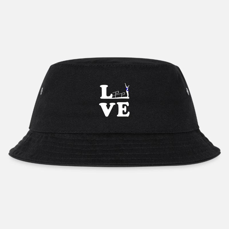 Diving Diving Diving LOVE - Kids’ Bucket Hat - black