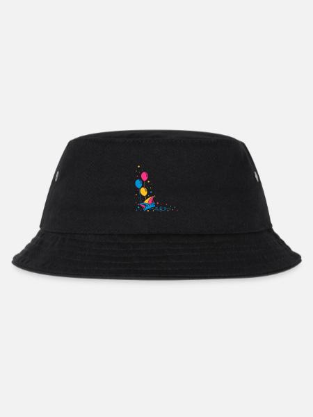 Narrenkappe Karneval Fasching - Kinder Bucket Hat - Schwarz