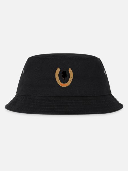 Horseshoe Friezes - Kids’ Bucket Hat - black