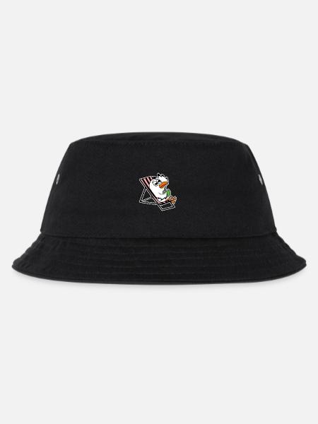 Möwe am Strand - Kinder Bucket Hat - Schwarz