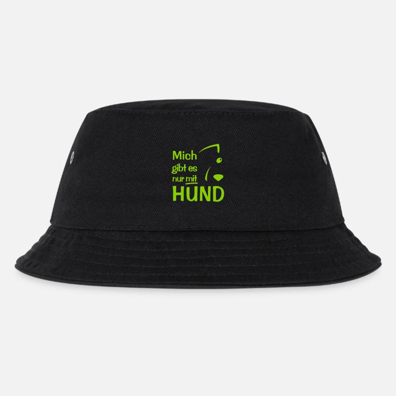 Nur mit Hund - Kinder Bucket Hat - Schwarz