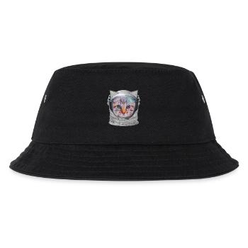 Katze im Weltraum - Kinder Bucket Hat - Schwarz - Vorne