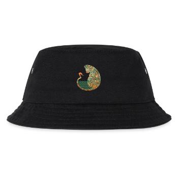 katze mit schwimmer e 20 - Kinder Bucket Hat - Schwarz - Vorne
