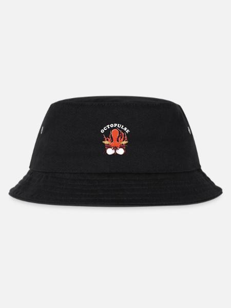 OctoPULSE | Octopus playing drums - Kids’ Bucket Hat - black