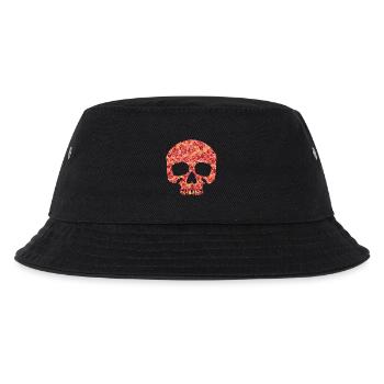 Totenkopf mit Blumen - Kinder Bucket Hat - Schwarz - Vorne