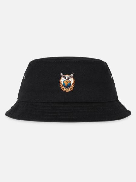 Weltfrieden auf der Erde - Kinder Bucket Hat - Schwarz