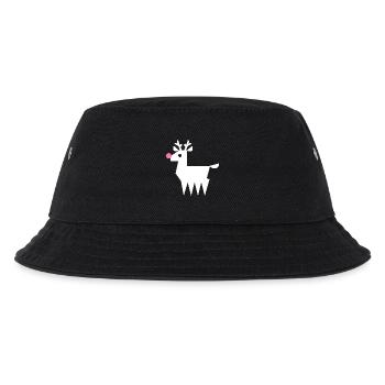 Renne Rudolf L blanc avec nez rose fluo - Bob Enfant - noir - Devant