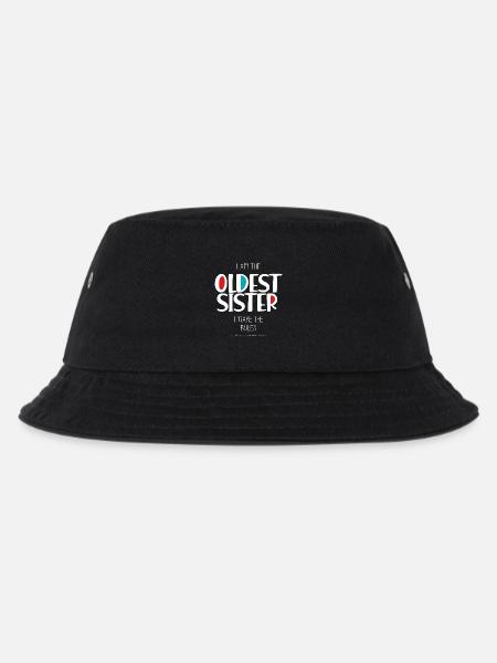 Oldest Sister - Kids’ Bucket Hat - black