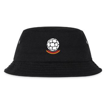 Handball Kopf Deutschland Team Symbol Logo EM icon - Kinder Bucket Hat - Schwarz - Vorne