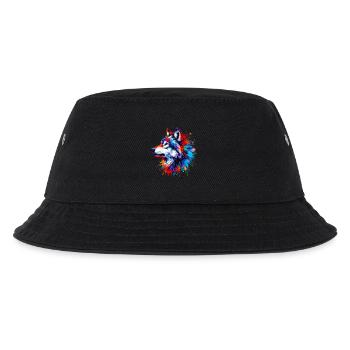 Wolf - Kinder Bucket Hat - Schwarz - Vorne