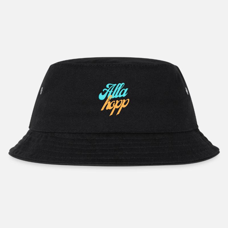 schlappGosch - Kinder Bucket Hat - Schwarz