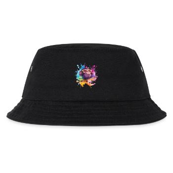 Musik ist der Monkey Wortwitz - Kinder Bucket Hat - Schwarz - Vorne