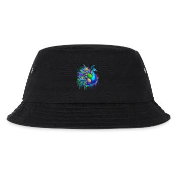 Peacock - Kids’ Bucket Hat - black - Front