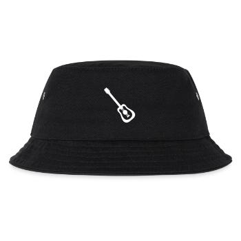 Guitar Playing Cool Bassist Guitarist Rock Music - Kids’ Bucket Hat - black - Front