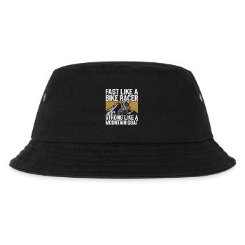 Schnell wie ein Radrennfahrer - Kinder Bucket Hat - Schwarz - Vorne