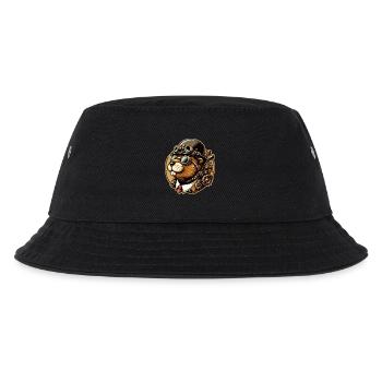 Biber Steampunk Retro - Kinder Bucket Hat - Schwarz - Vorne