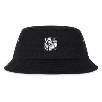 Krähe Rabe Dunkler Wald , Gothic-Grafik - Kinder Bucket Hat - Schwarz - Vorne