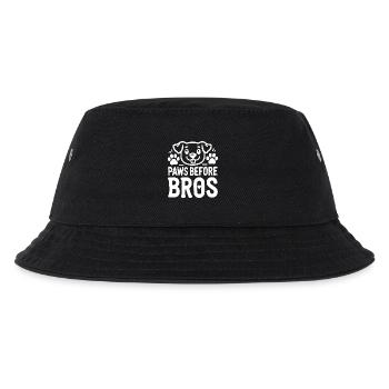 Pfoten vor Bros - Kinder Bucket Hat - Schwarz - Vorne